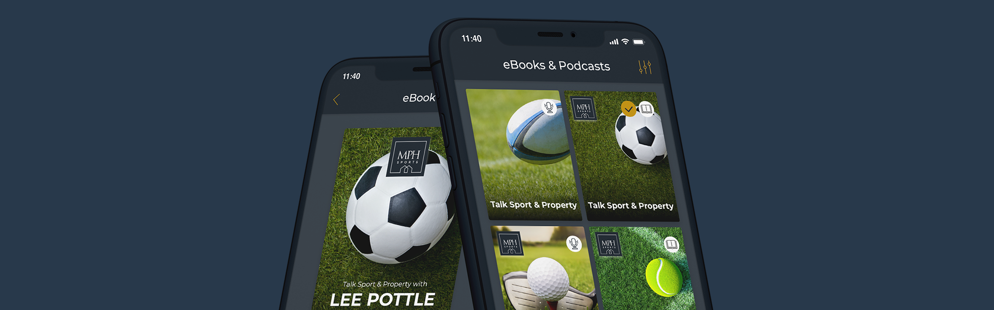 Downloadable e-books and podcasts