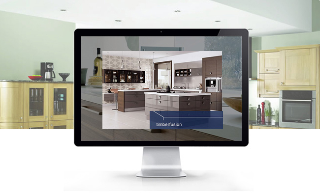 Timber Fusion screenshot within a photograph of Timber Fusion's work