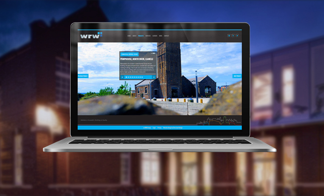 Screenshot of one of the pages from WRW's website